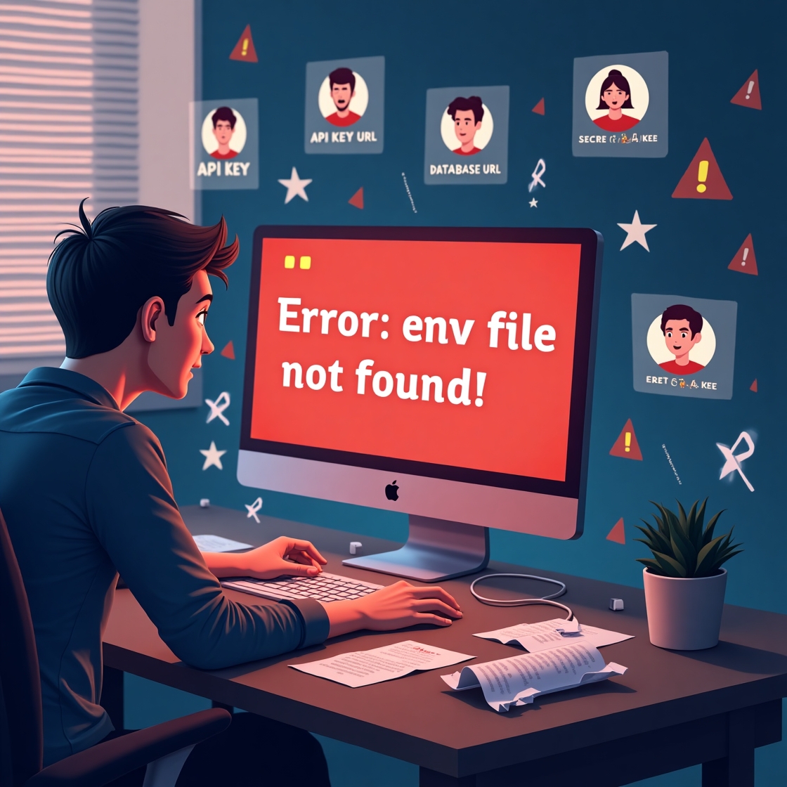 Developer frustrated with lost env files